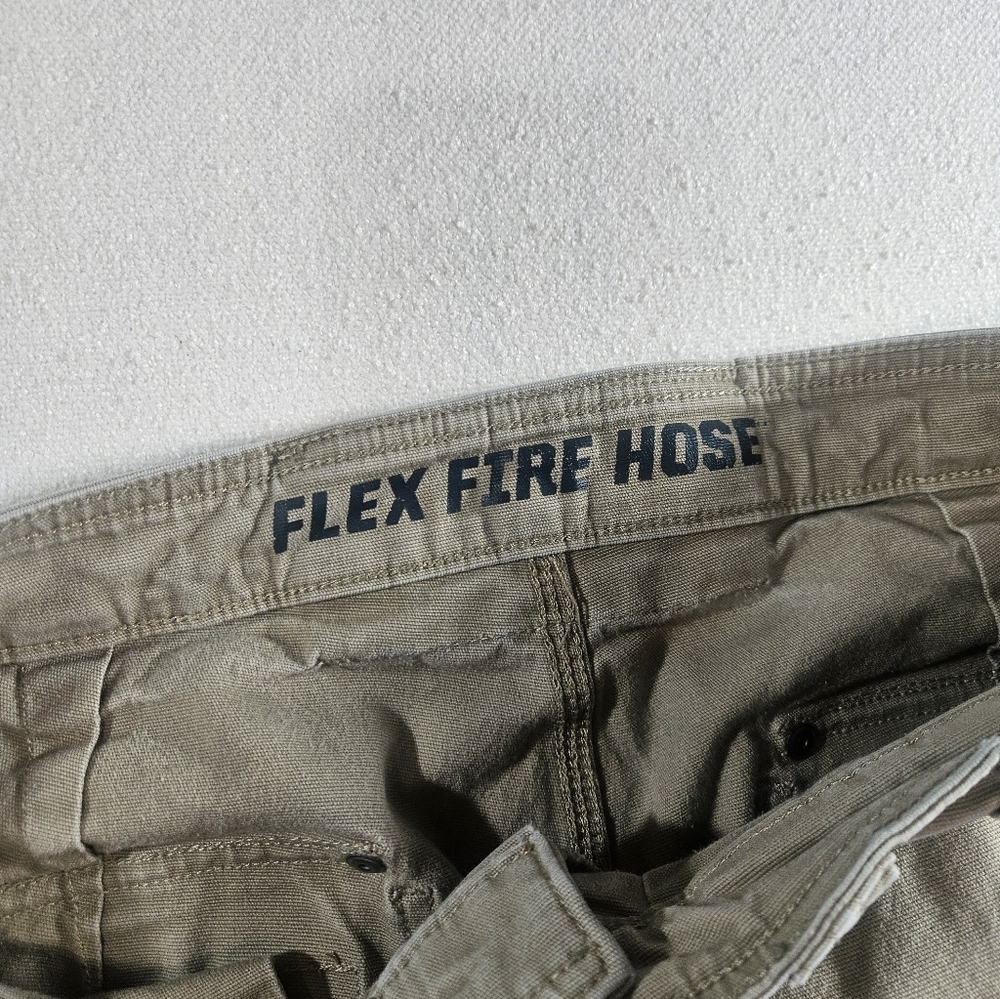 Duluth Trading Flex Fire Hose Cargo Pants Mens 34x36 Khaki - Picture 5 of 9